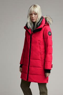 Chamarras Canada Goose Mujer México - Kenton Abrigos Black Label Rojos RK2568391